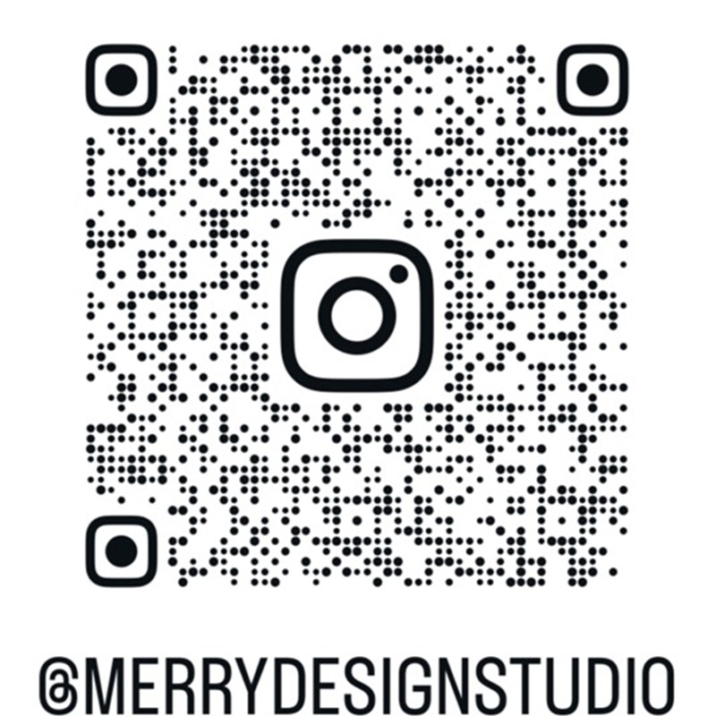 Instagram QR - @merrydesignstudio
